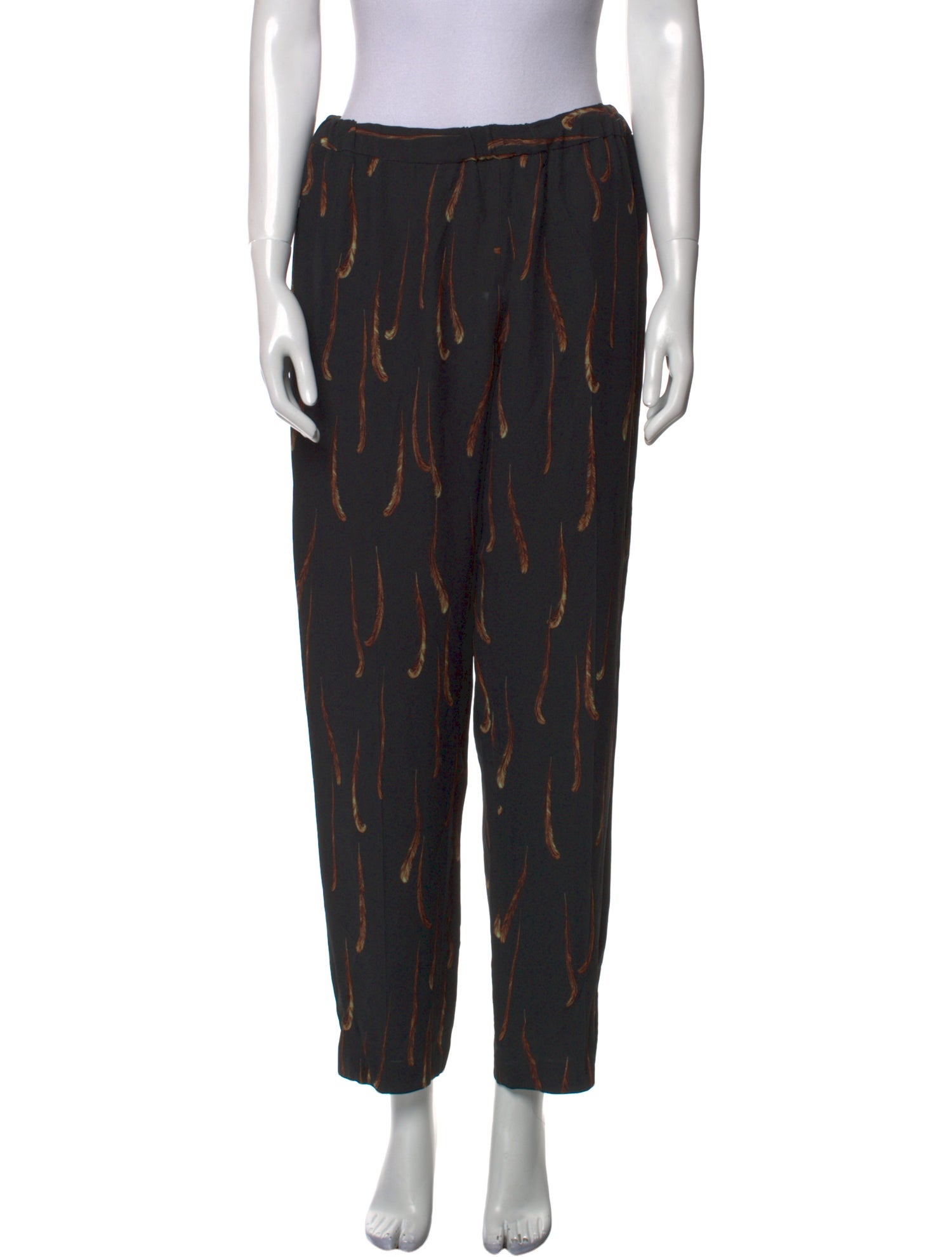 Dries Van Noten Striped Straight Leg Pants