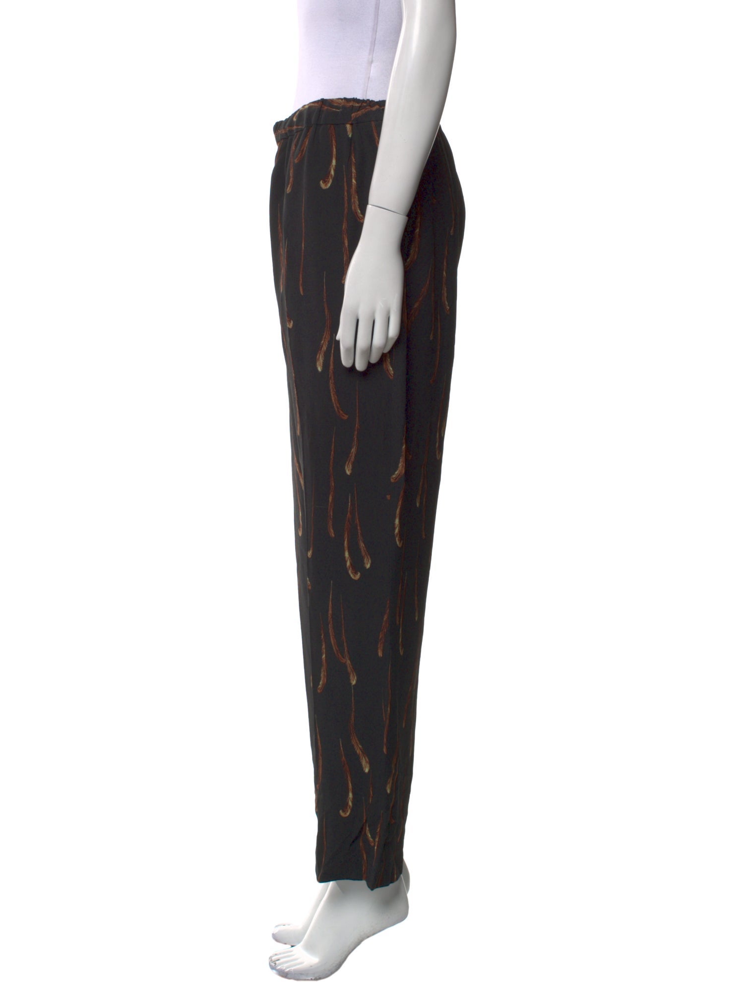 Dries Van Noten Striped Straight Leg Pants