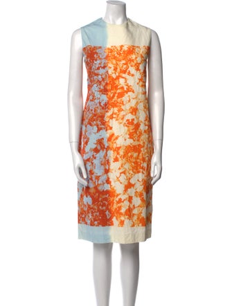 Dries Van Noten Floral Print Midi Length Dress