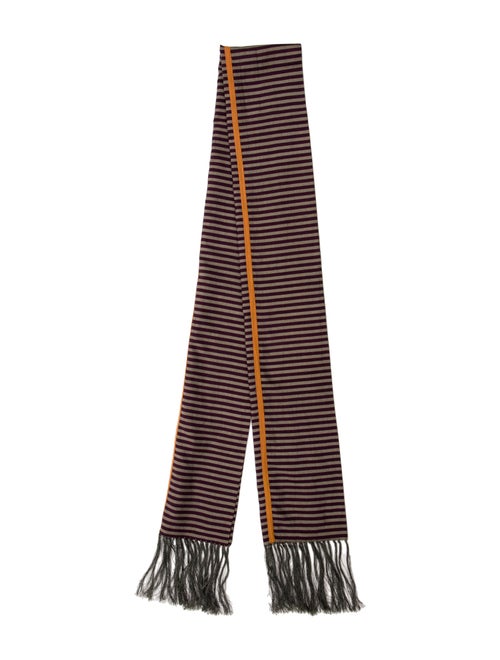 Dries Van Noten Silk Striped Scarf