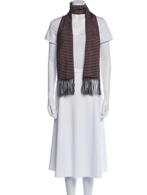 Dries Van Noten Silk Striped Scarf