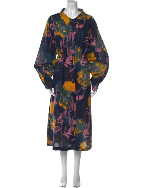 Dries Van Noten Printed Long Dress