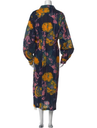 Dries Van Noten Printed Long Dress