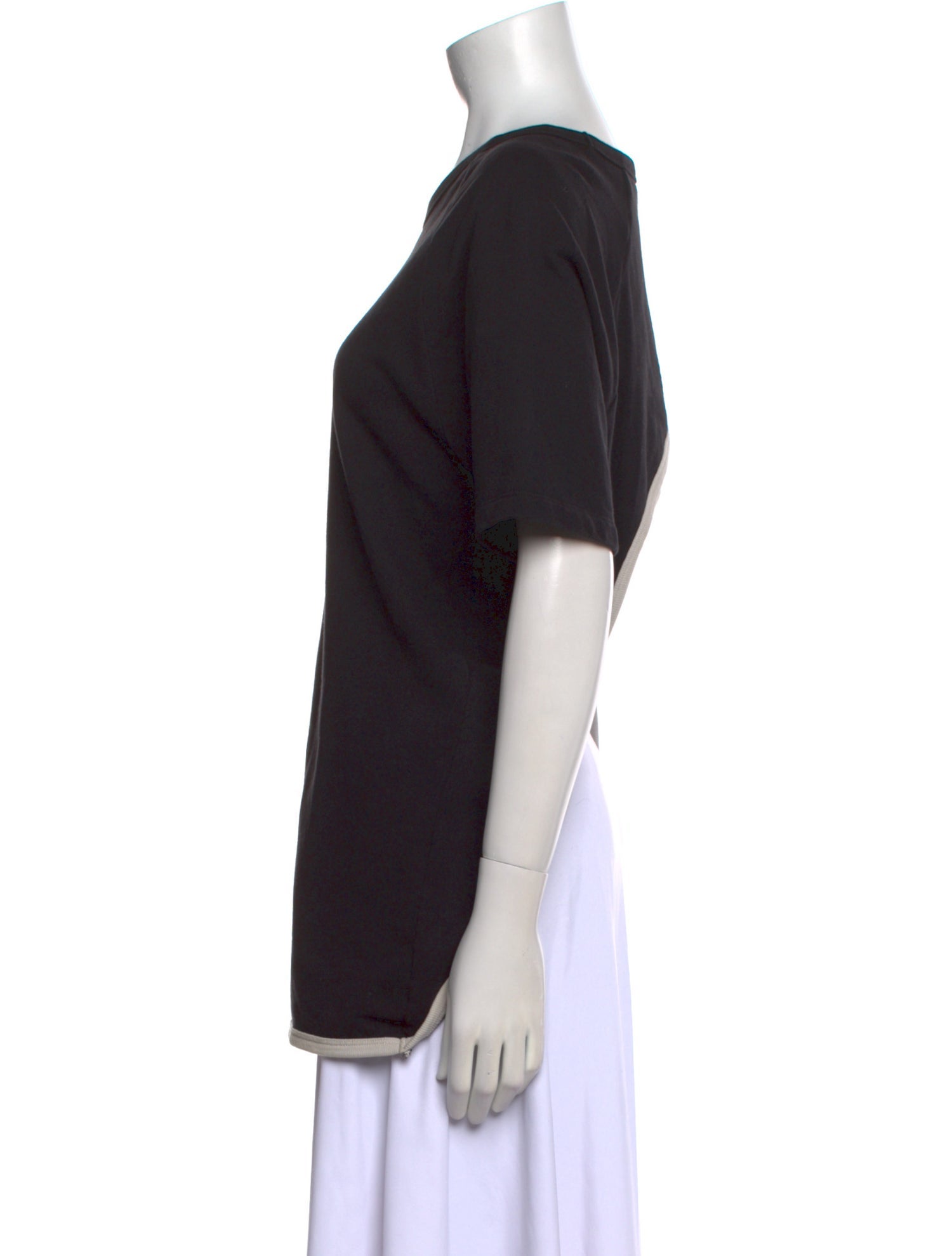 Dries Van Noten Bateau Neckline Short Sleeve T-Shirt