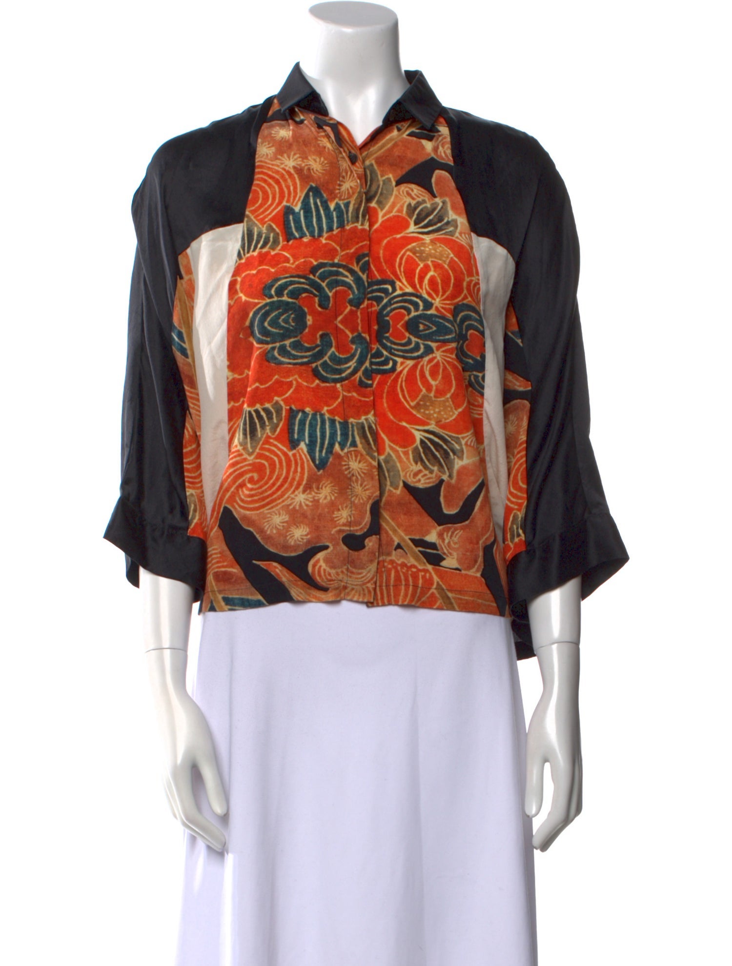 Dries Van Noten Silk Printed Blouse