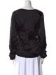 Dries Van Noten Scoop Neck Long Sleeve Blouse