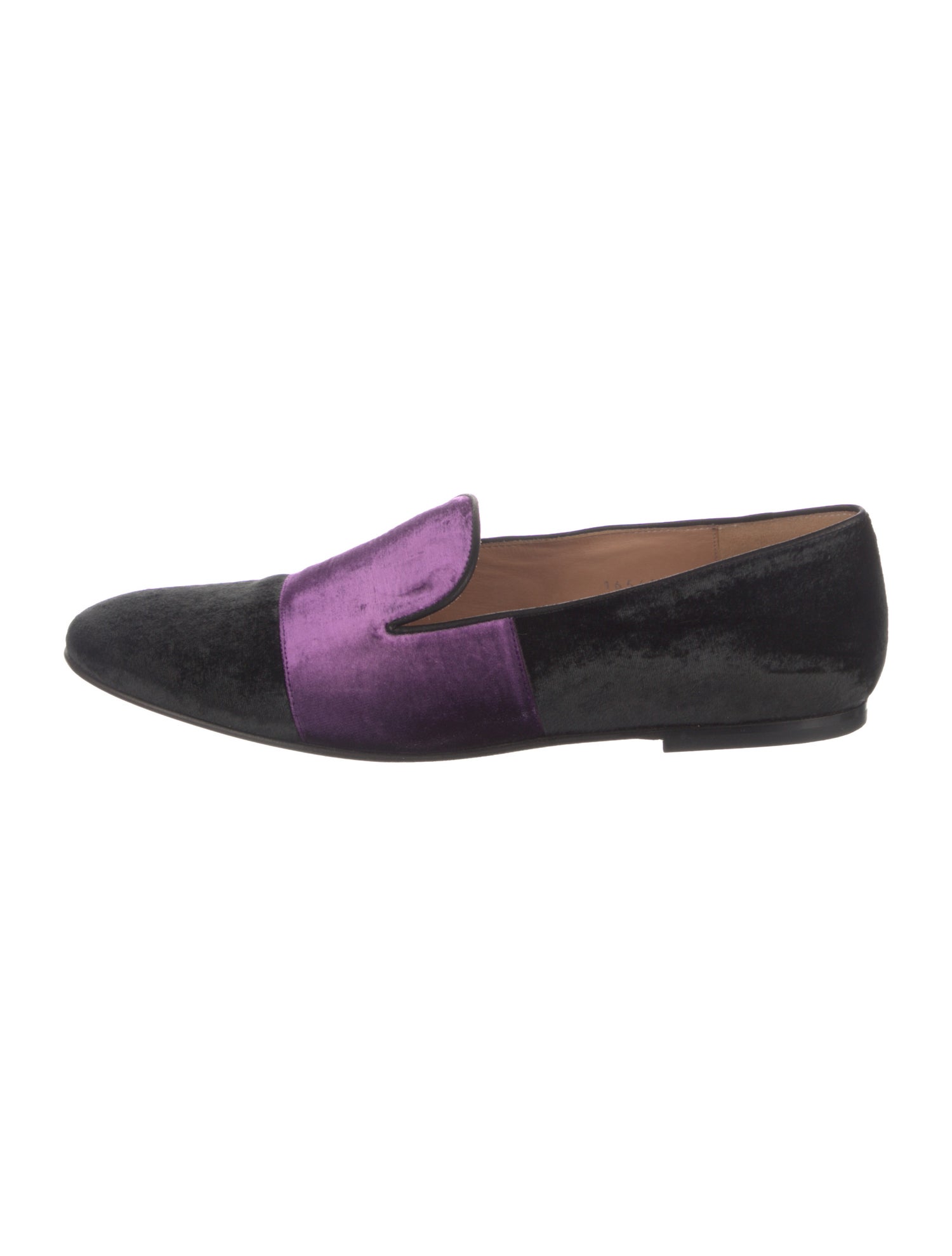 Dries Van Noten Velvet Colorblock Pattern Loafers