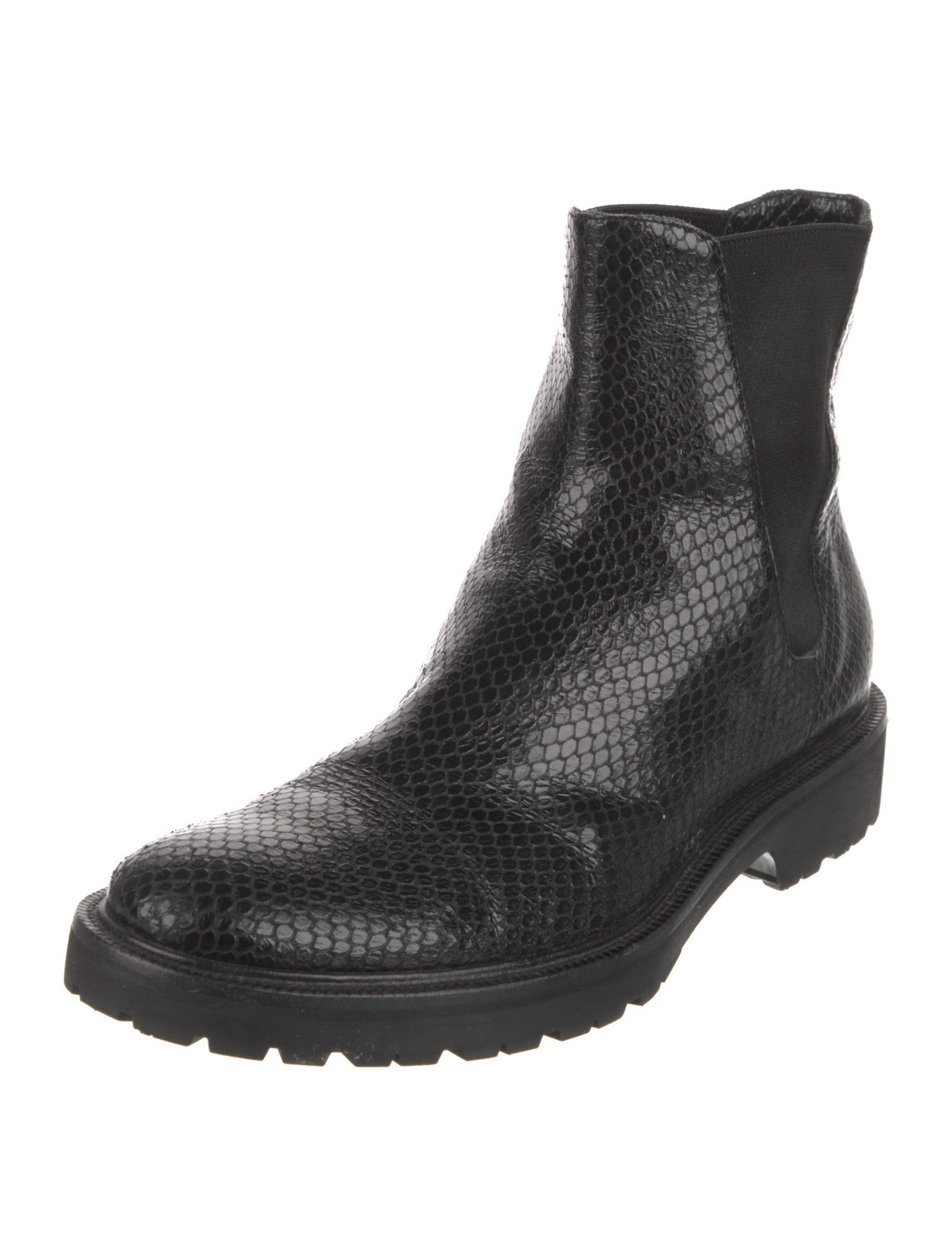 Dries Van Noten Snakeskin Chelsea Boots