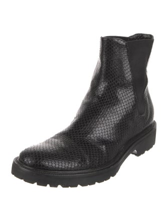 Dries Van Noten Snakeskin Chelsea Boots