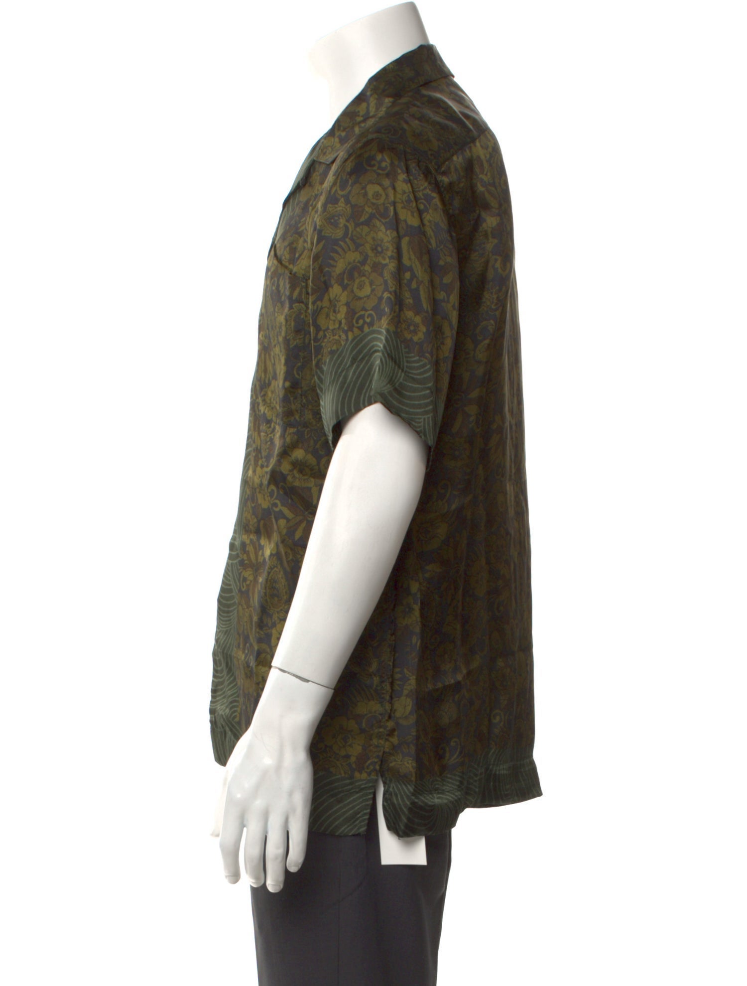 Dries Van Noten Floral Print Short Sleeve Shirt