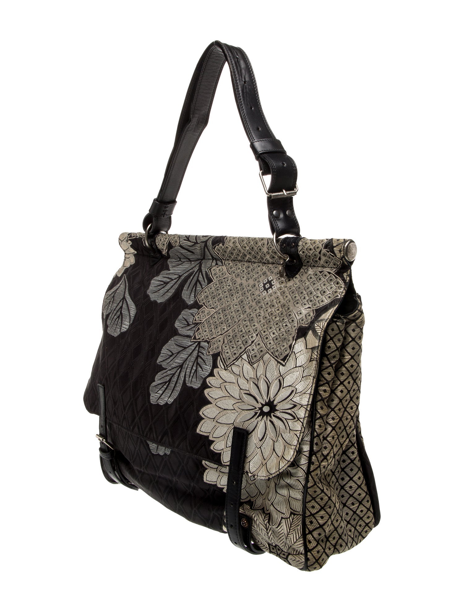 Dries Van Noten Canvas Shoulder Bag