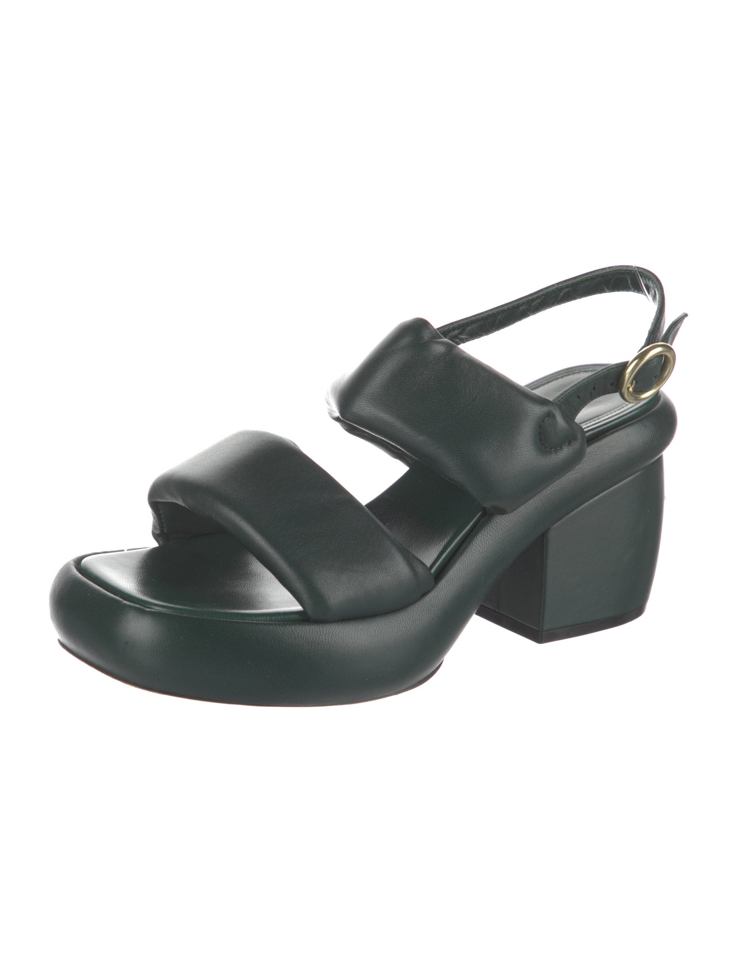 Dries Van Noten Leather Slingback Sandals
