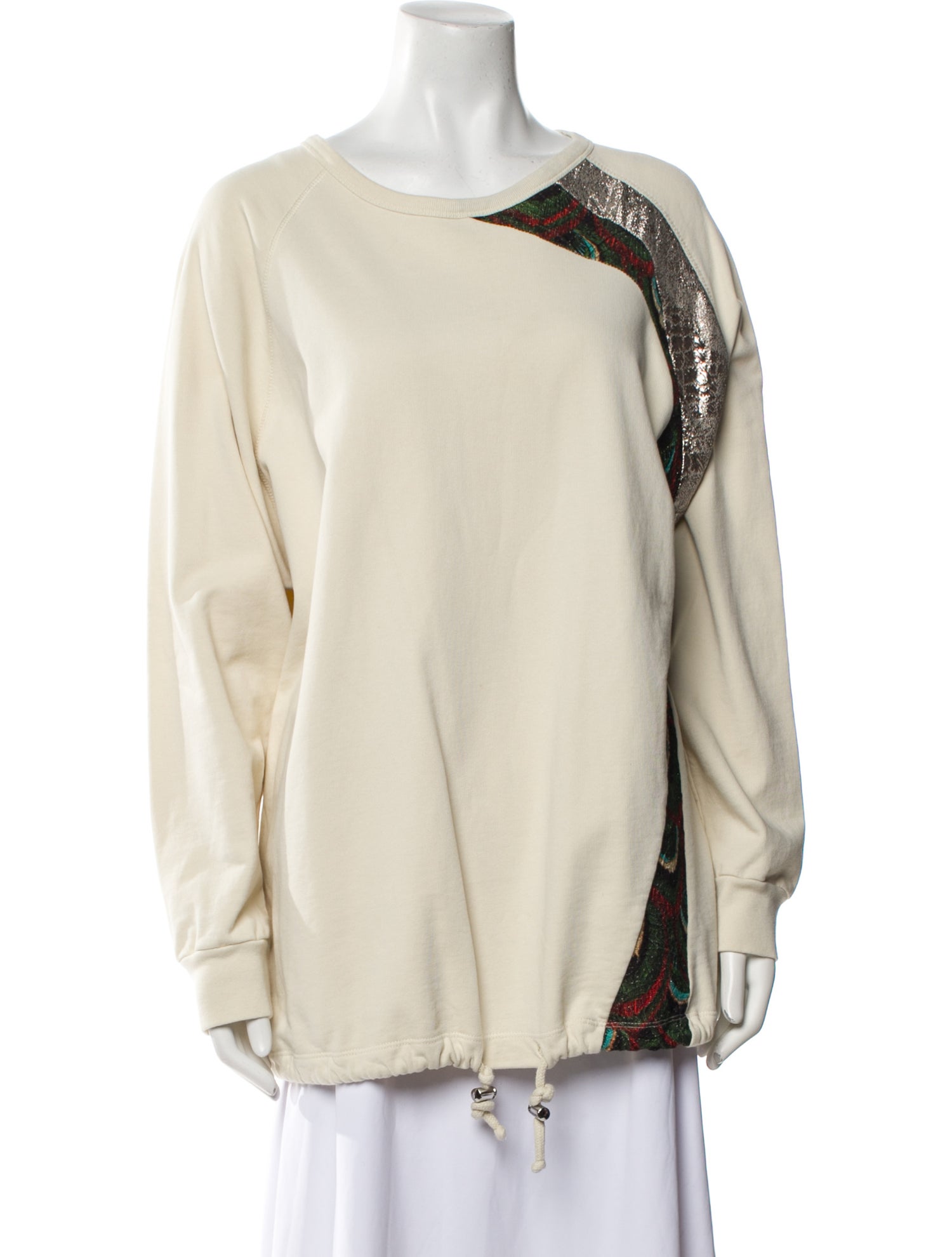 Dries Van Noten Scoop Neck Long Sleeve Tunic