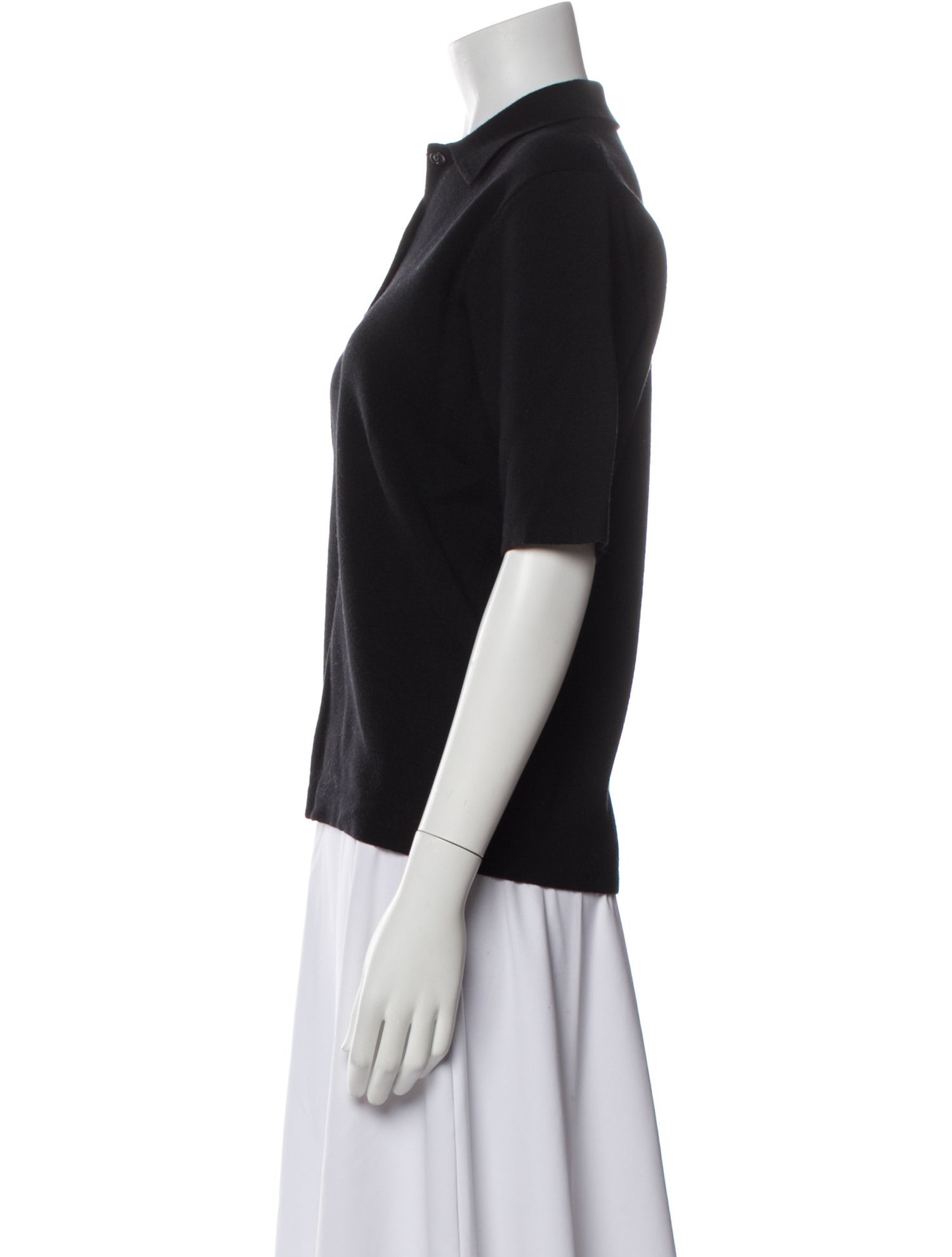 Dries Van Noten Merino Wool Short Sleeve Polo