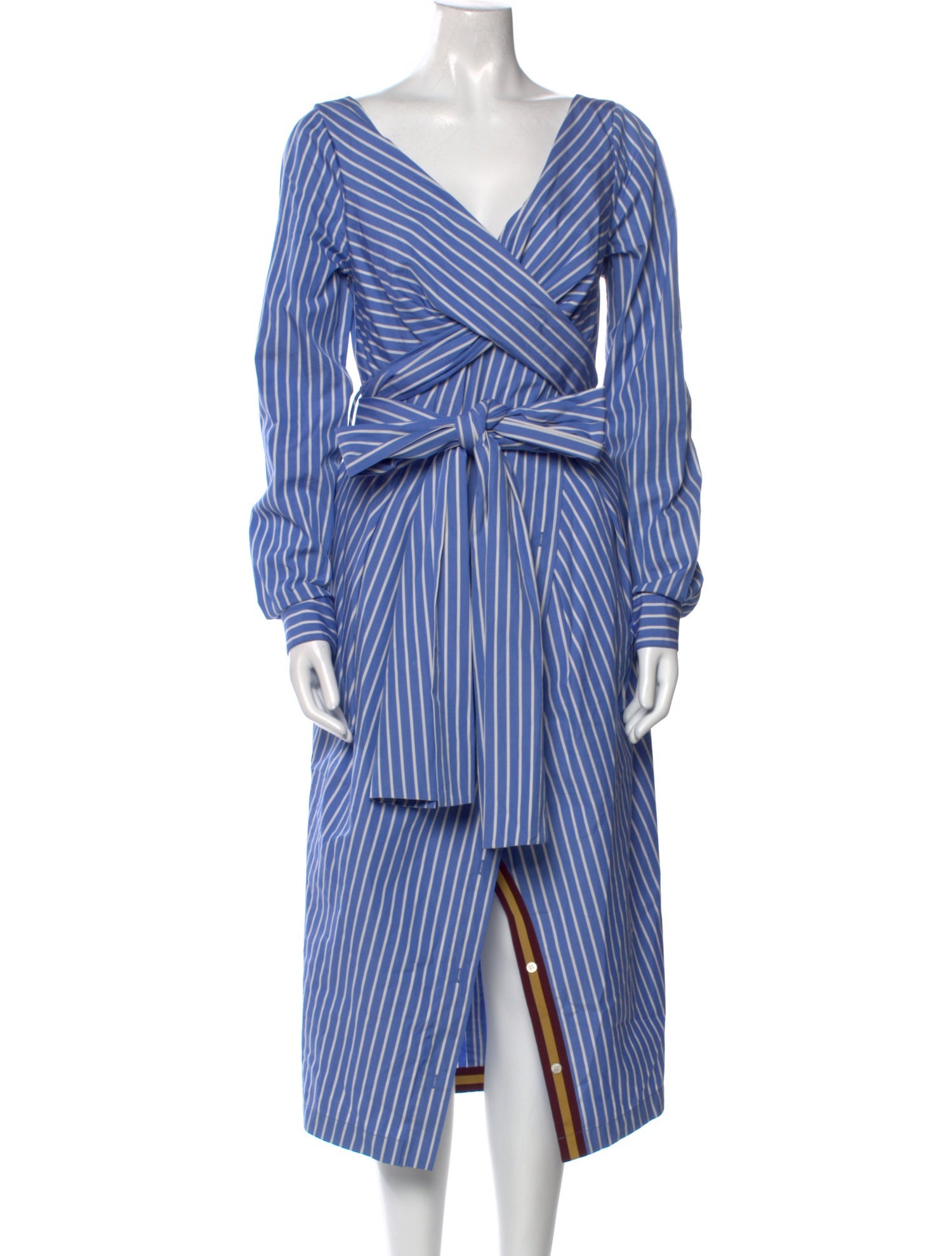 Dries Van Noten Striped Long Dress