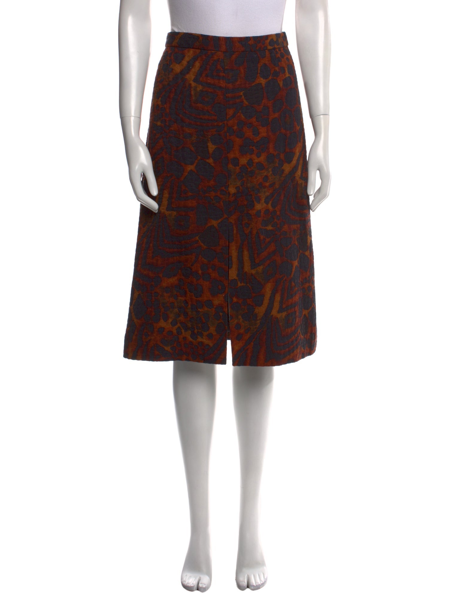 Dries Van Noten Animal Print Knee-Length Skirt