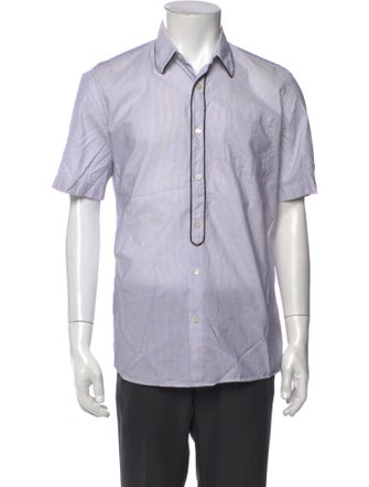 Dries Van Noten Striped Short Sleeve Shirt