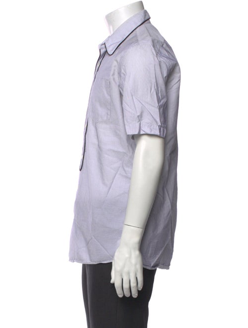 Dries Van Noten Striped Short Sleeve Shirt