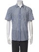 Dries Van Noten Striped Short Sleeve Shirt