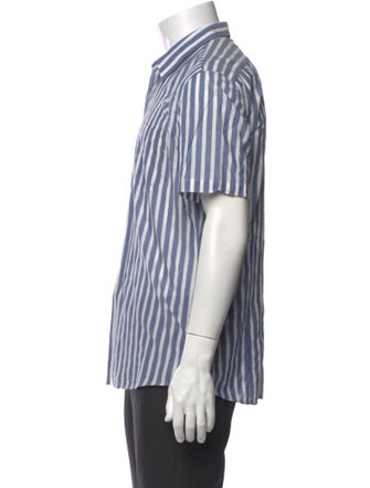 Dries Van Noten Striped Short Sleeve Shirt