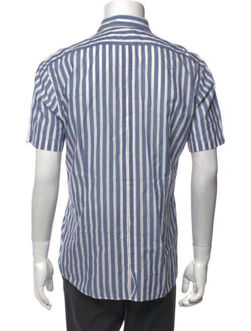 Dries Van Noten Striped Short Sleeve Shirt