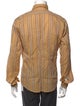 Dries Van Noten Striped Long Sleeve Dress Shirt