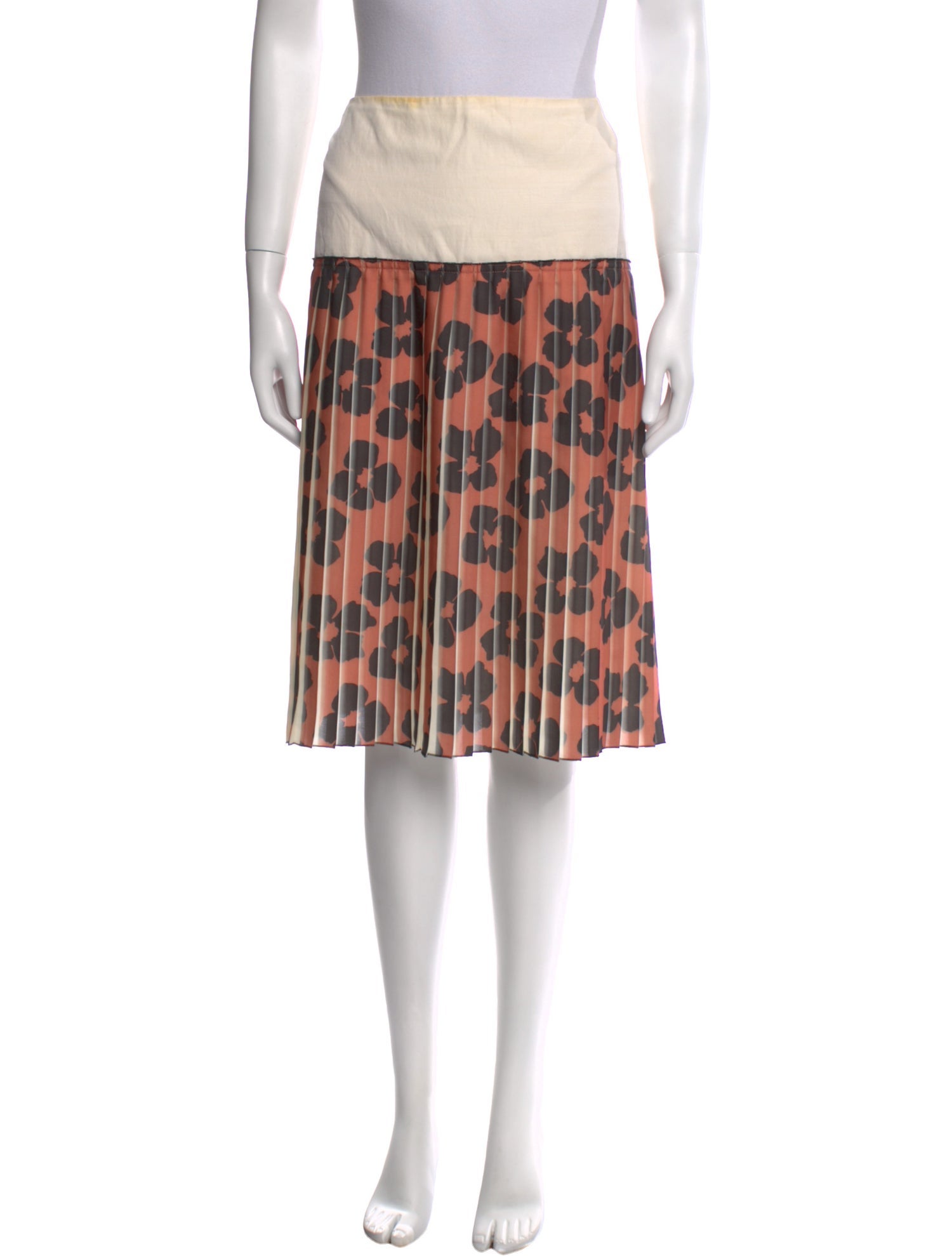 Dries Van Noten Animal Print Knee-Length Skirt