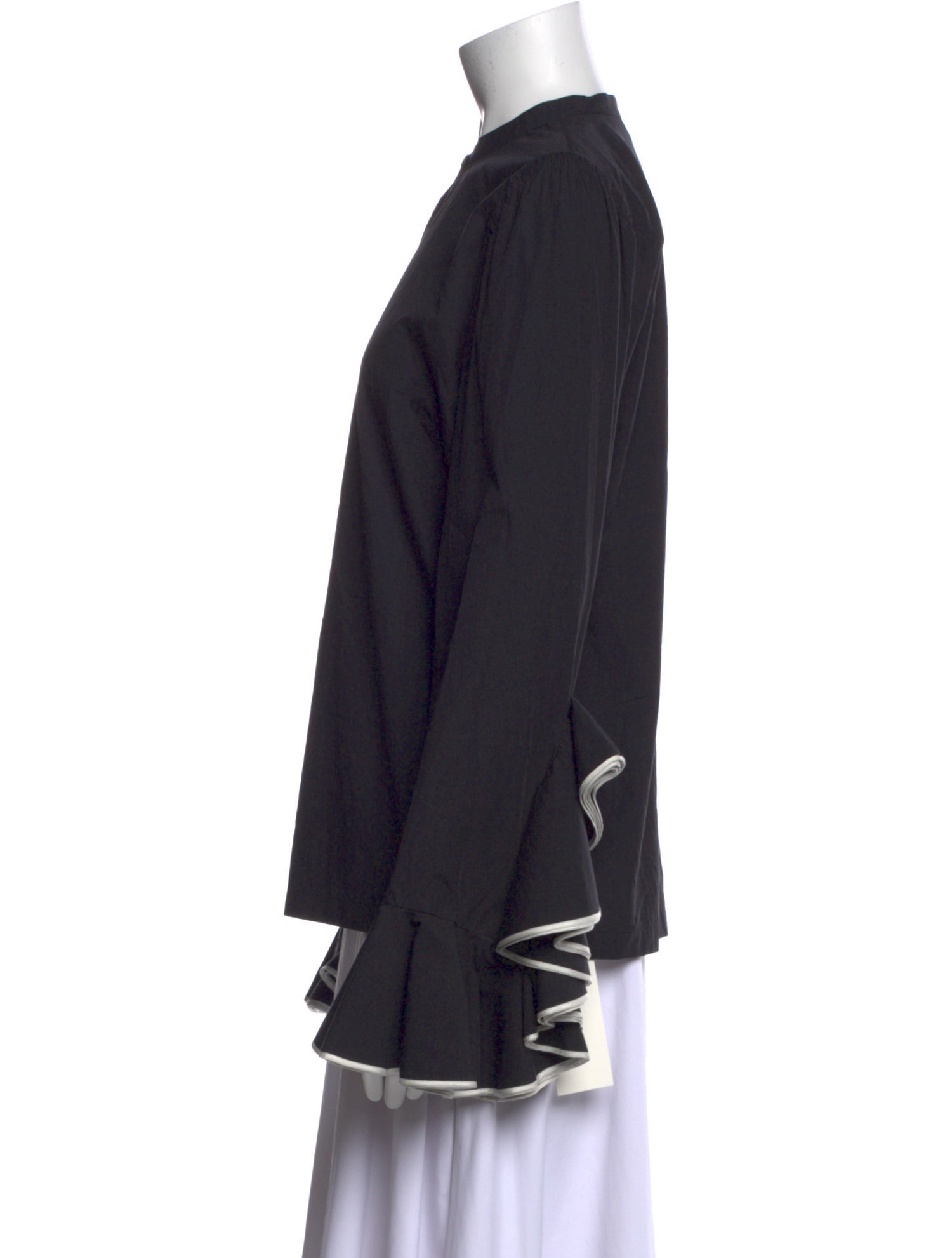 Dries Van Noten Mock Neck Long Sleeve Tunic