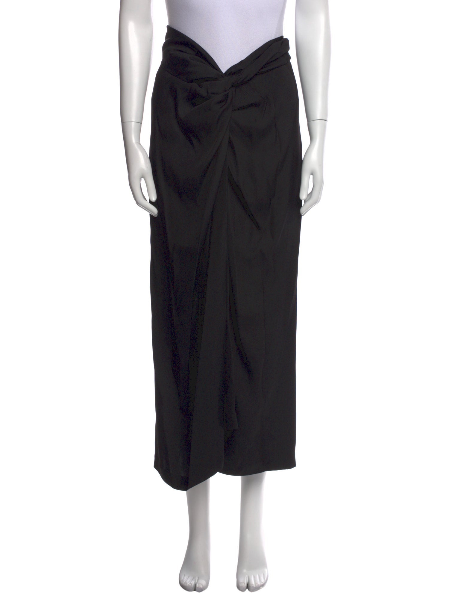 Dries Van Noten Silk Midi Length Skirt
