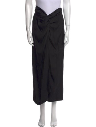 Dries Van Noten Silk Midi Length Skirt