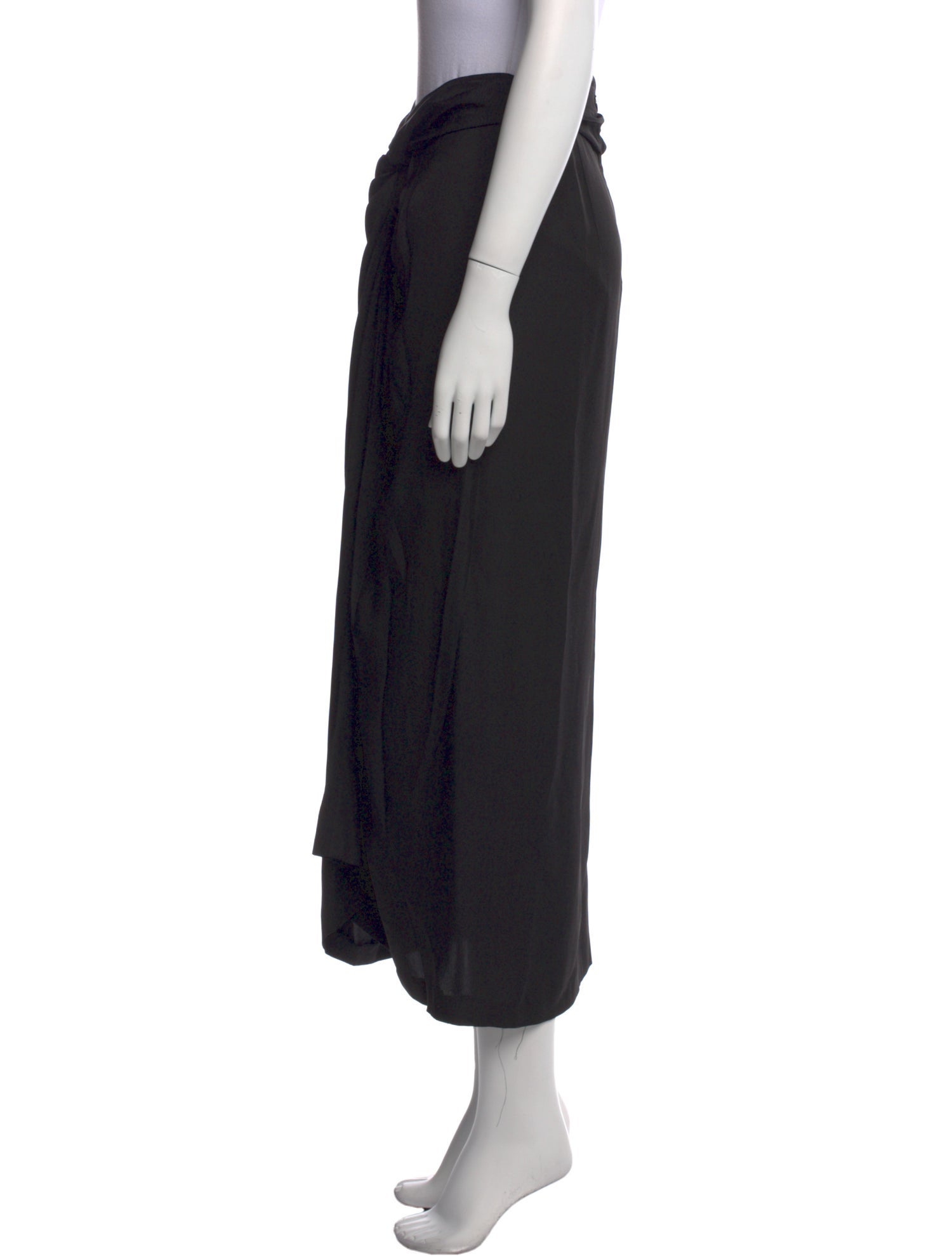 Dries Van Noten Silk Midi Length Skirt