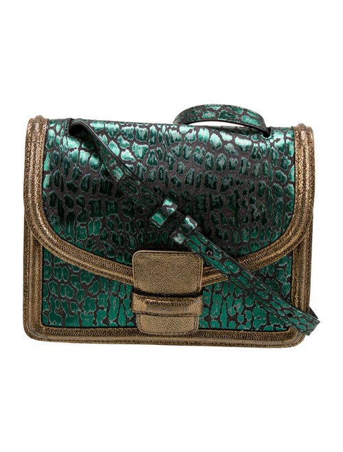 Dries Van Noten Leather Messenger Bag