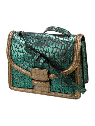 Dries Van Noten Leather Messenger Bag