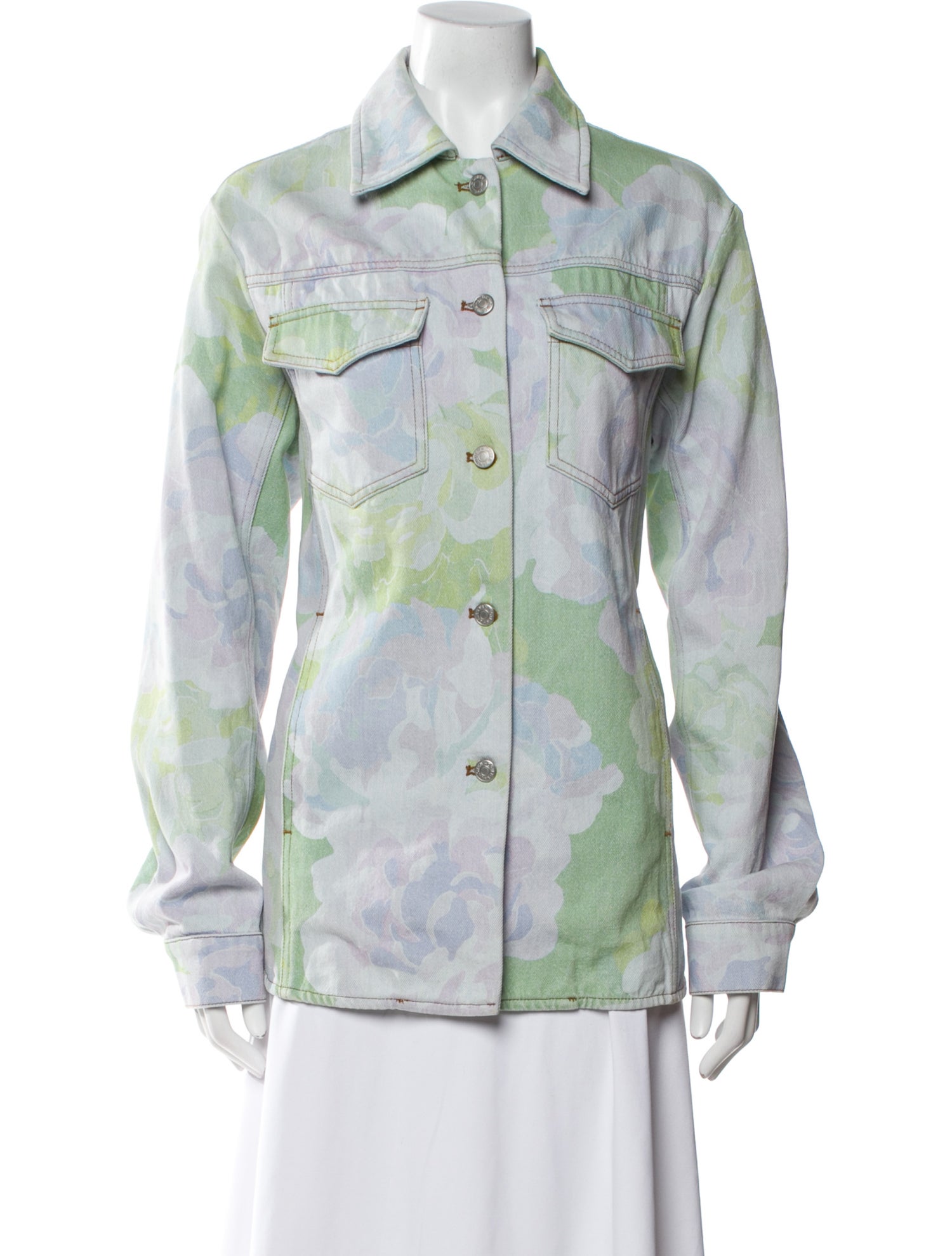 Dries Van Noten Printed Denim Jacket