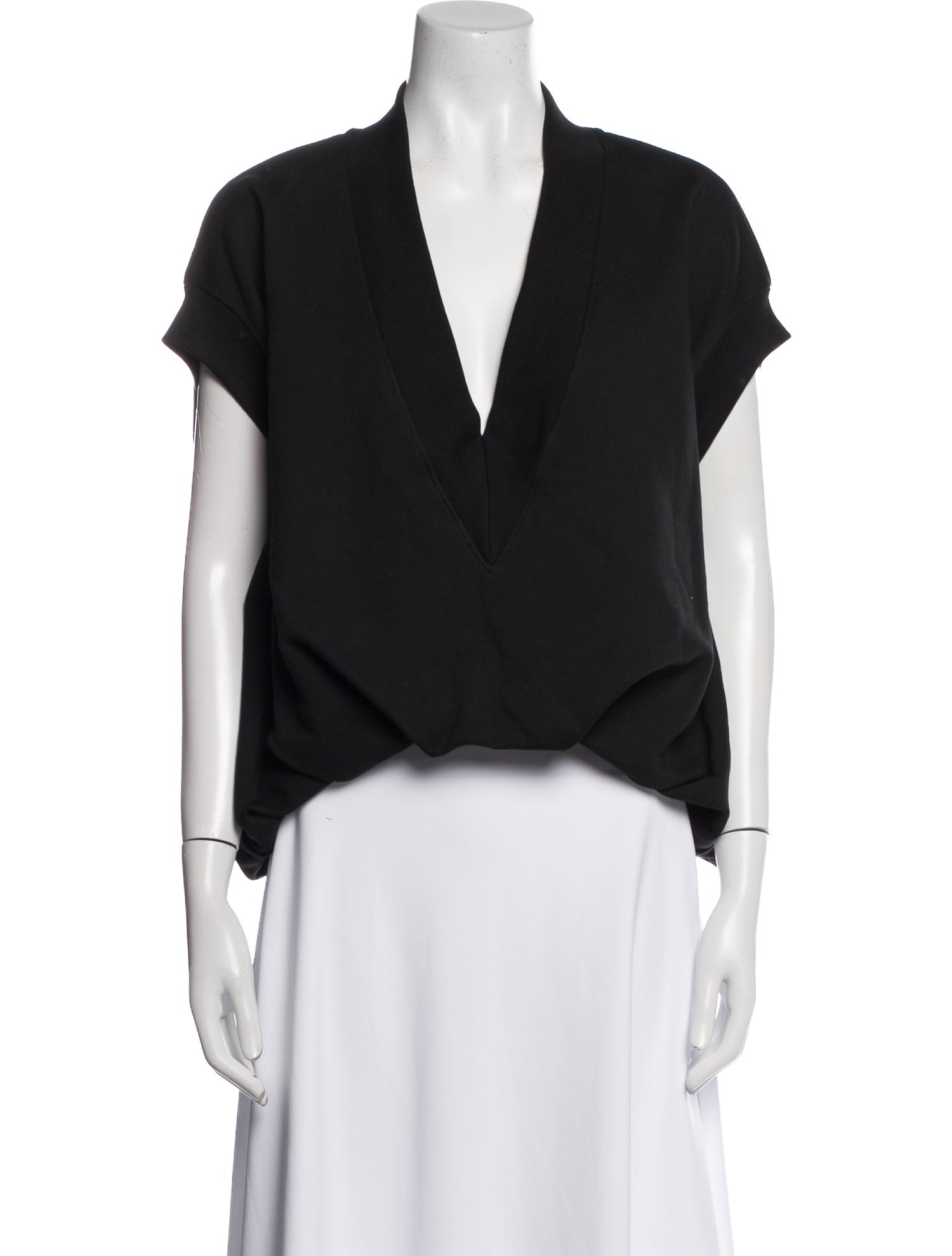 Dries Van Noten V-Neck Short Sleeve Crop Top w/ Tags