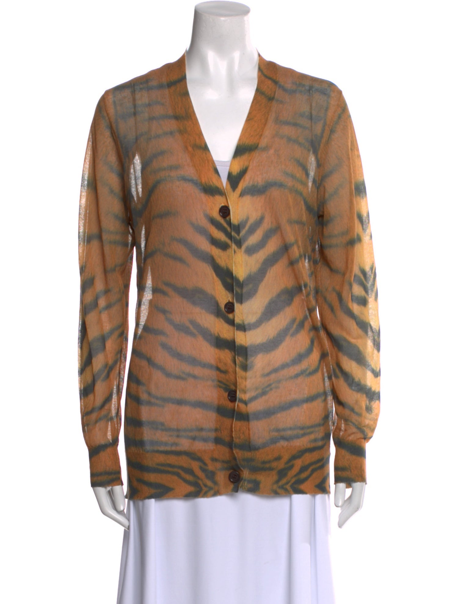 Dries Van Noten Striped V-Neck Sweater