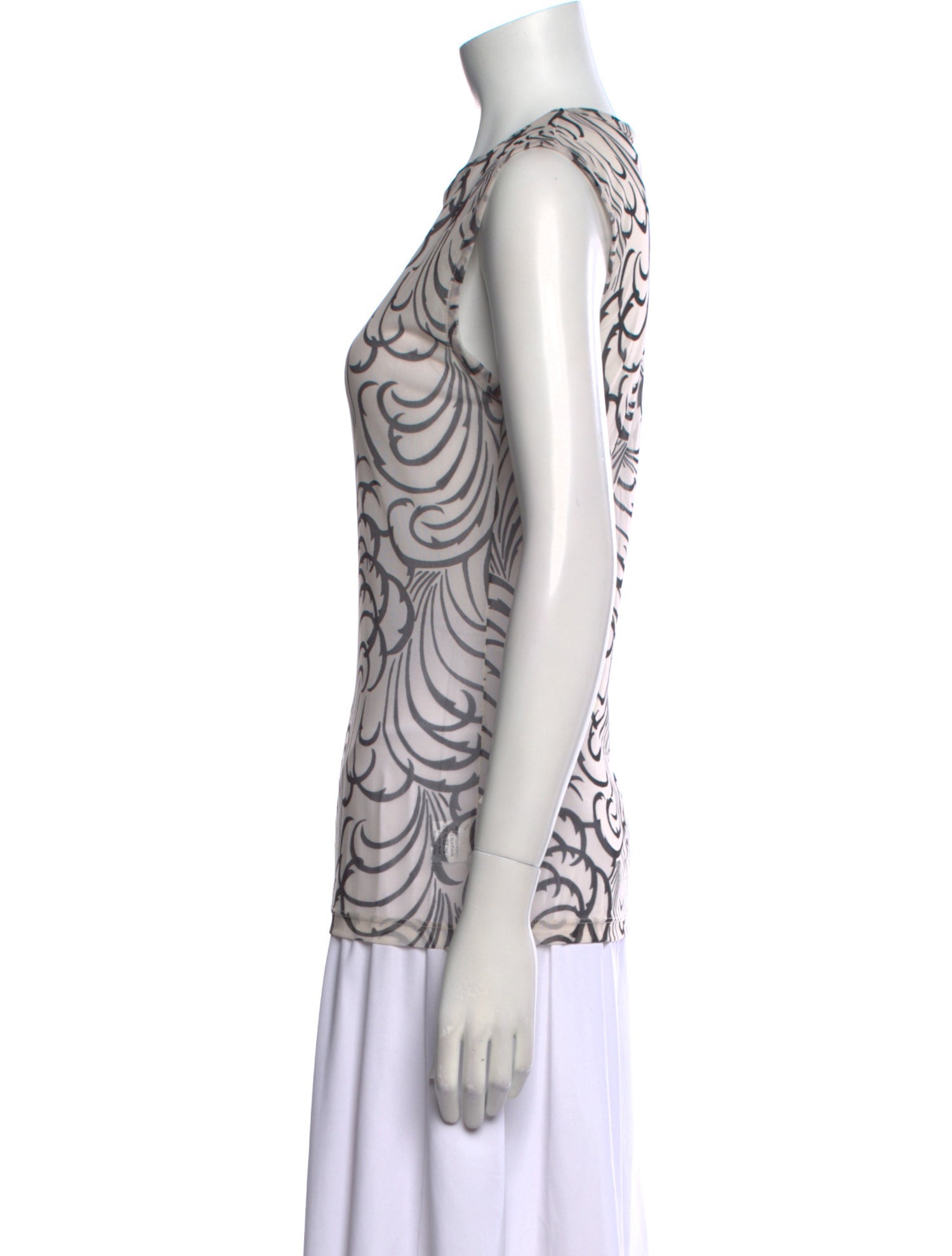 Dries Van Noten Printed Crew Neck Top