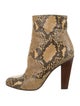 Dries Van Noten Snakeskin Animal Print Boots