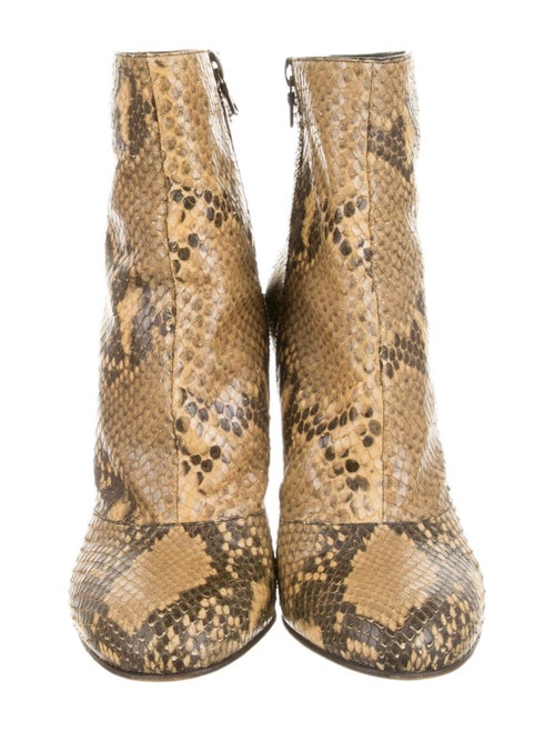 Dries Van Noten Snakeskin Animal Print Boots