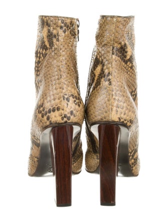 Dries Van Noten Snakeskin Animal Print Boots