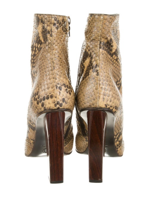 Dries Van Noten Snakeskin Animal Print Boots