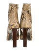 Dries Van Noten Snakeskin Animal Print Boots