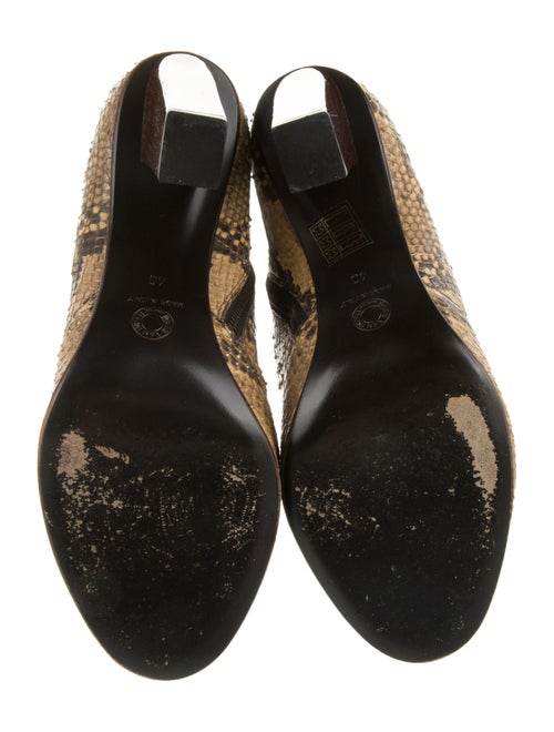 Dries Van Noten Snakeskin Animal Print Boots