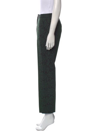 Dries Van Noten Wool Straight Leg Pants