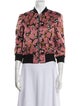 Dries Van Noten Floral Print Bomber Jacket