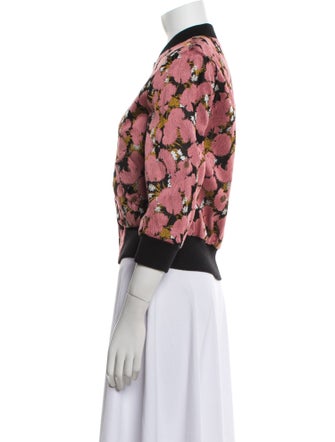 Dries Van Noten Floral Print Bomber Jacket