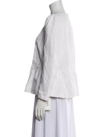 Dries Van Noten Crew Neck Long Sleeve Blouse