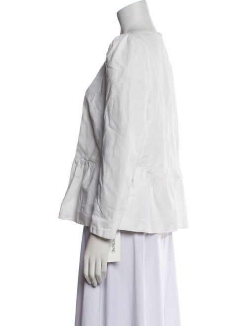 Dries Van Noten Crew Neck Long Sleeve Blouse