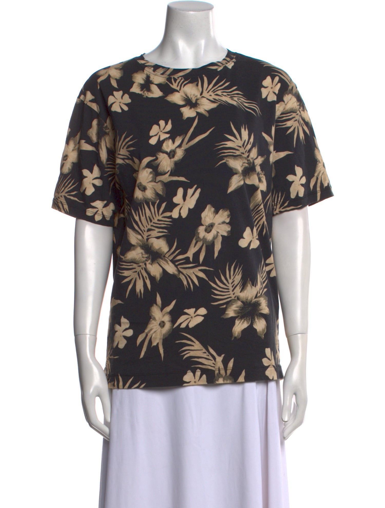 Dries Van Noten Floral Print Scoop Neck T-Shirt