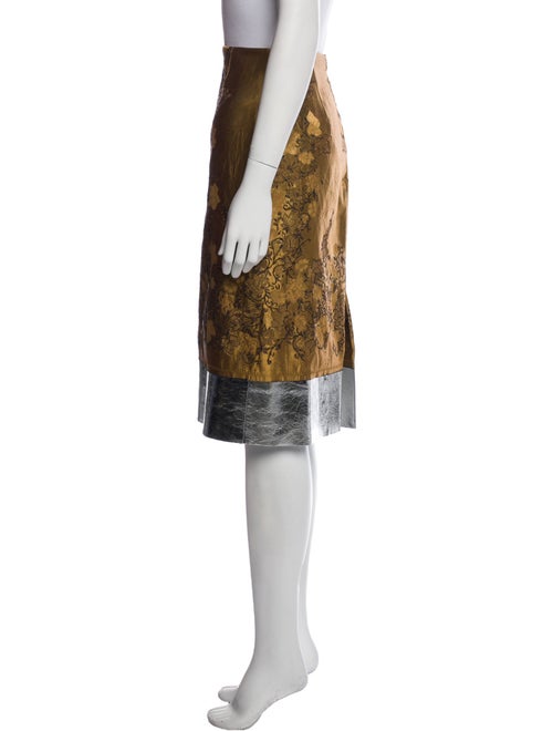 Dries Van Noten Embroidered Accent Knee-Length Skirt